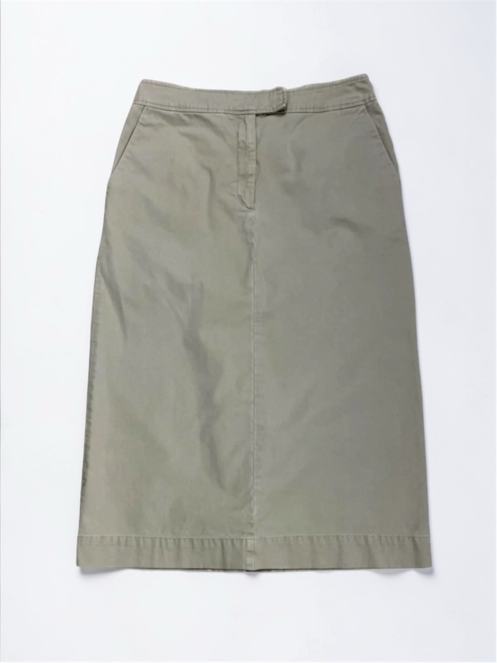Vintage Eddie‎ Bauer Legend Linden Skirt Size 12P Cotton Taupe Western